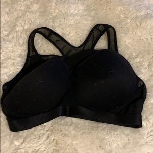 Black Angelina racer back bra, 2XL